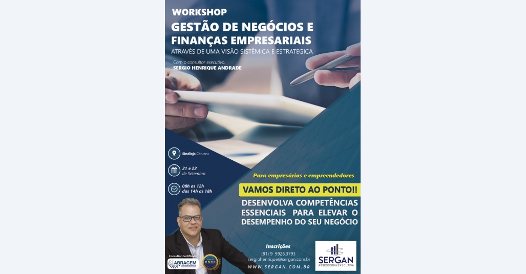 Sindloja Caruaru recebe workshop ‘Gestão de Negócios e Finanças Empresariais’